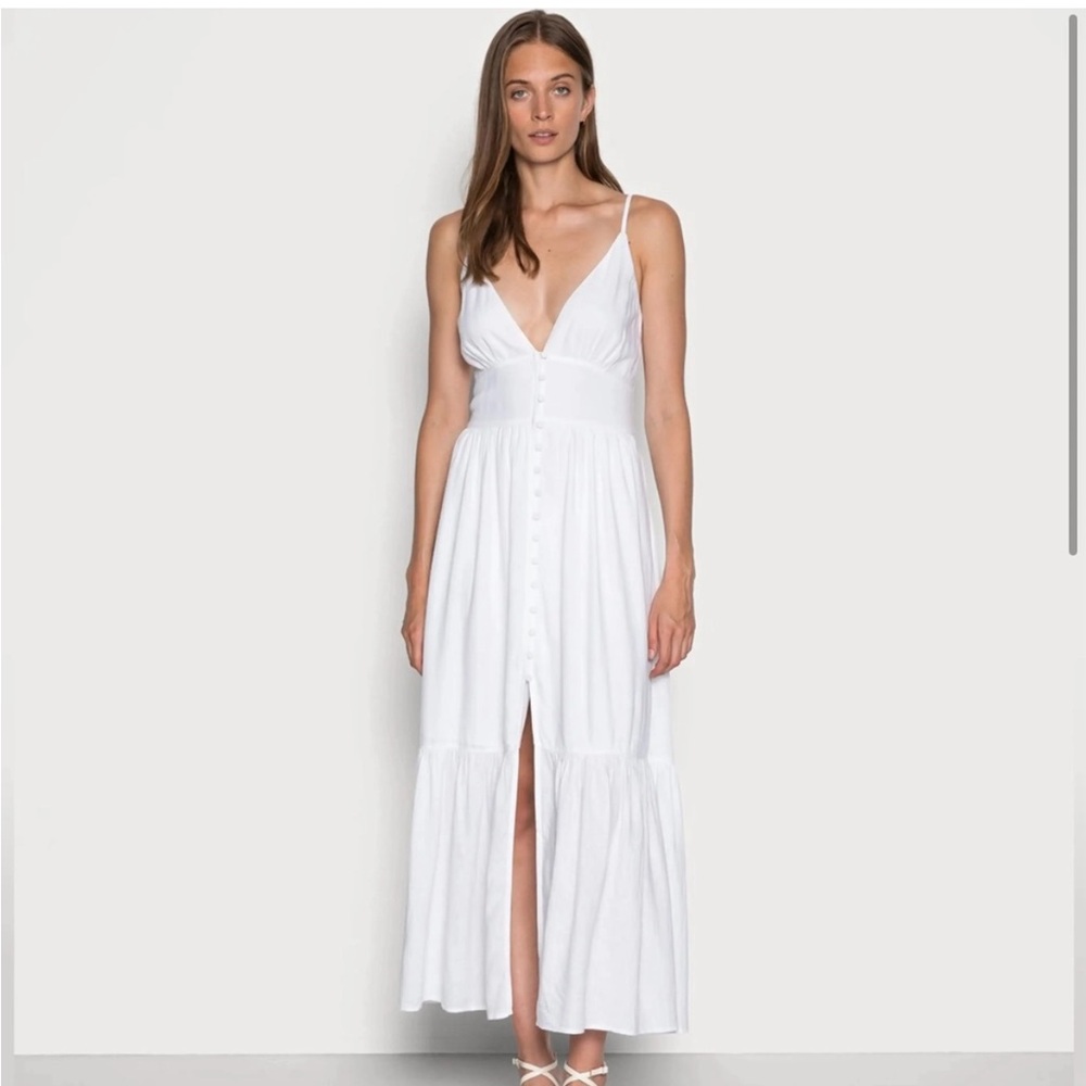 Abercrombie and fitch white maxi dress